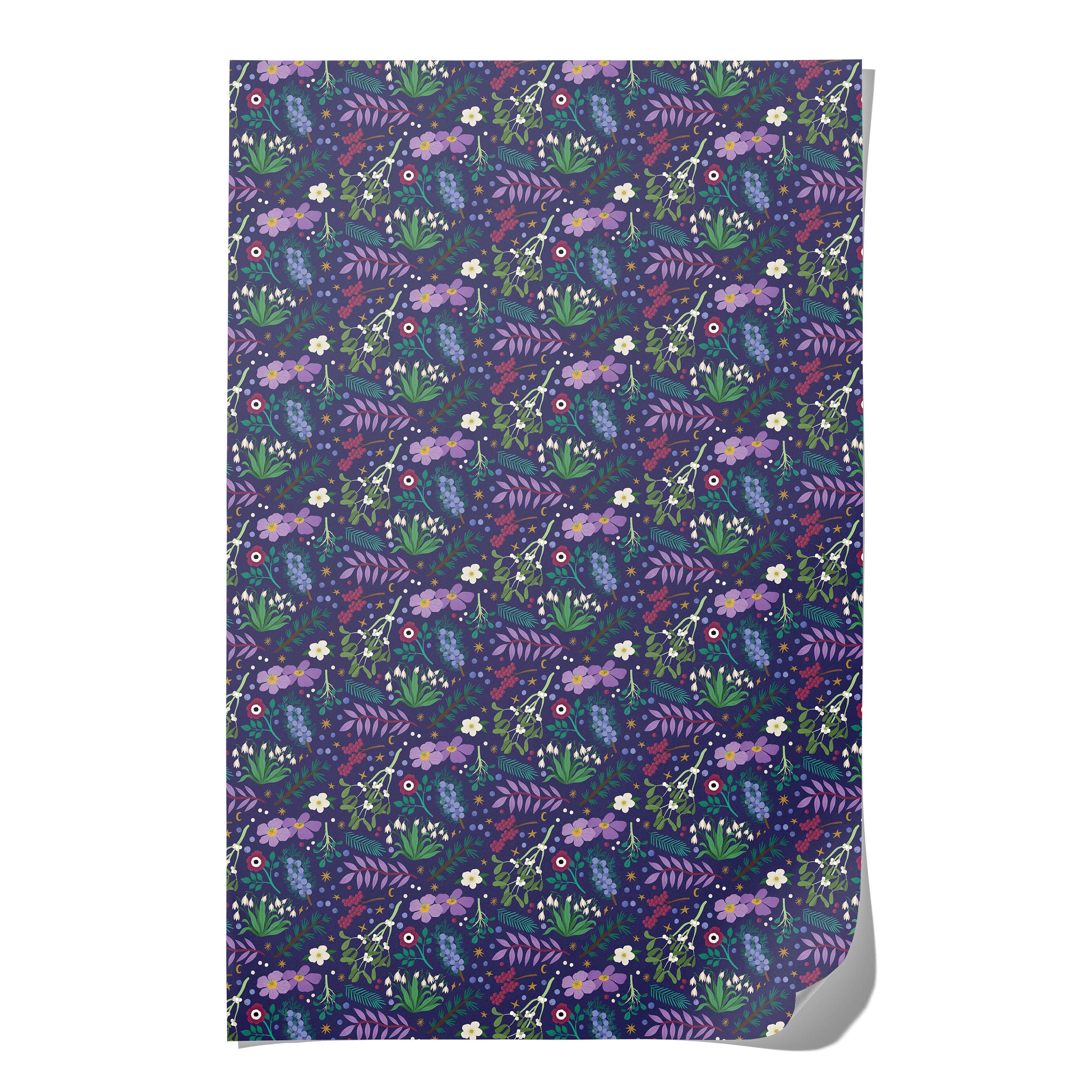 Winter Botanicals Gift Wrap