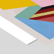 Poster & Frame Arcade 4 Poster. 50 × 50 cm Scandinavian abstract art print featuring bold geometric arcs and color blocks. Rolled, unframed print.