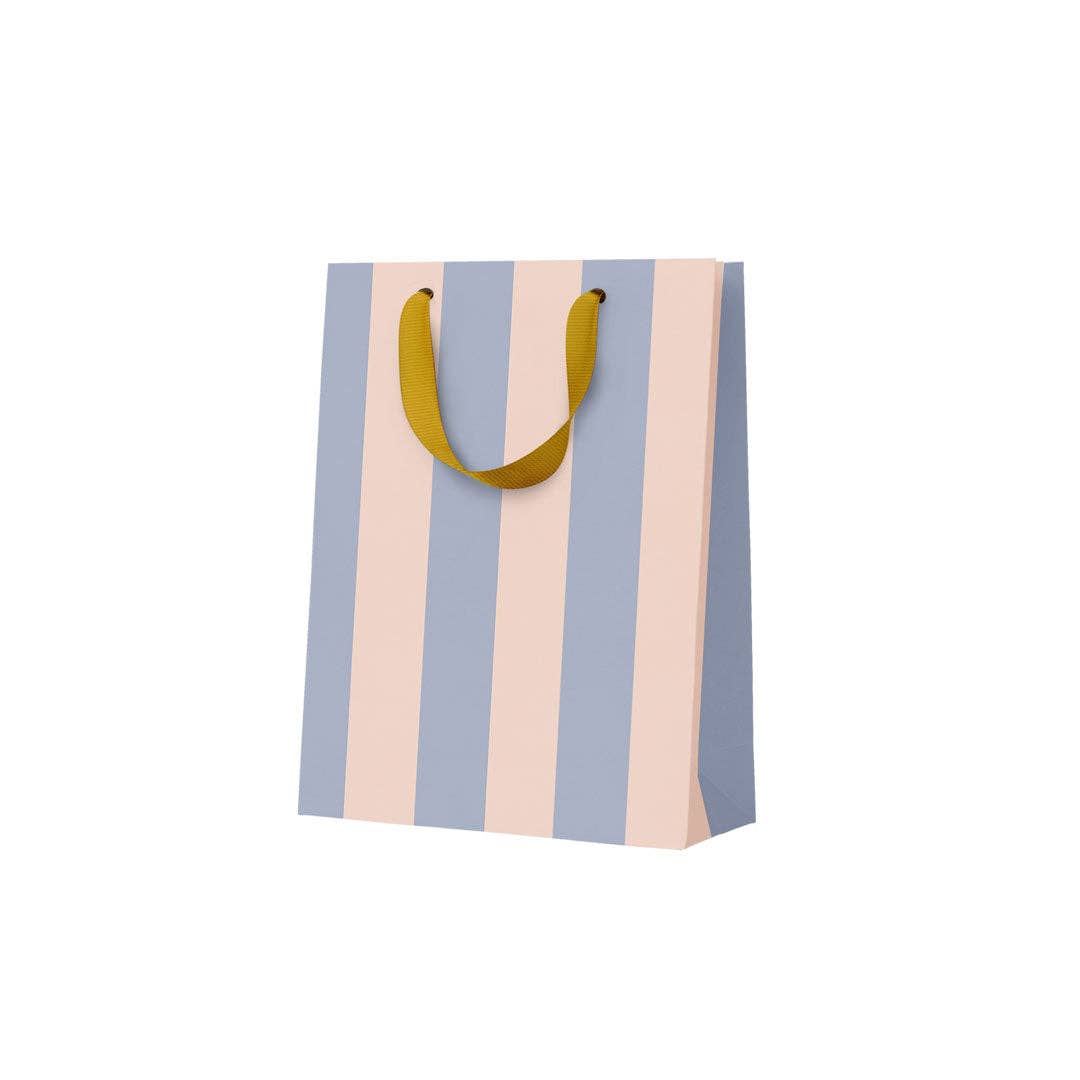 Ohh Deer Stripe Mini Gift Bag with bold striped design and carrying handles.
