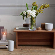 Grooved Glass Vase