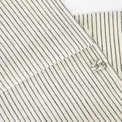 A World of Craft Thinstripe Kitchen Towel in white and black thin stripes, handwoven organic cotton, Fair Trade.