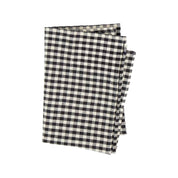 Eco Gingham Kitchen Towel by A World of Craft in black and natural gingham, handwoven from organically grown cotton.