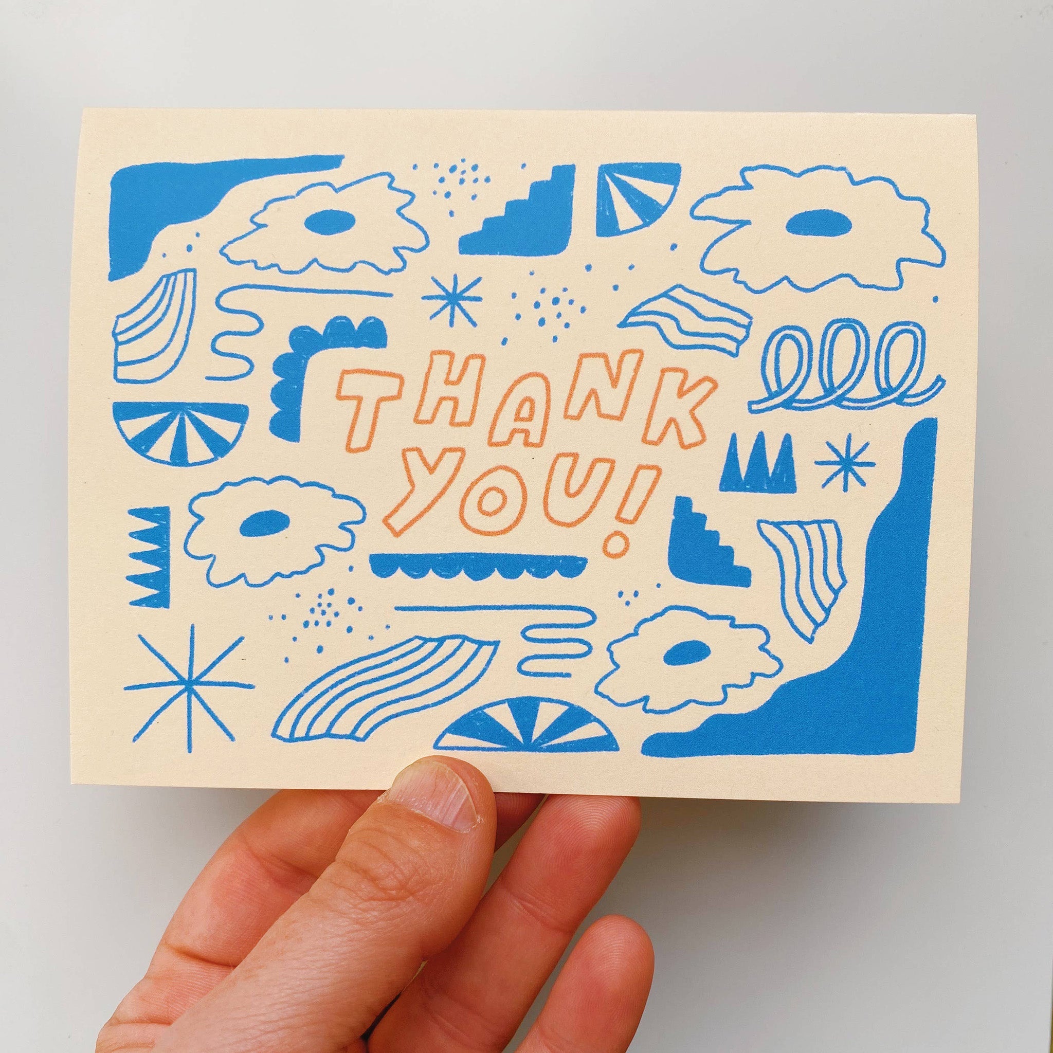 Shapes & Blooms Thank You Card