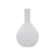 Architectmade Flow Vases in white porcelain, designed by Vibeke Rytter. Inspired by water ripples and Copenhagen’s Grundtvig’s Church.