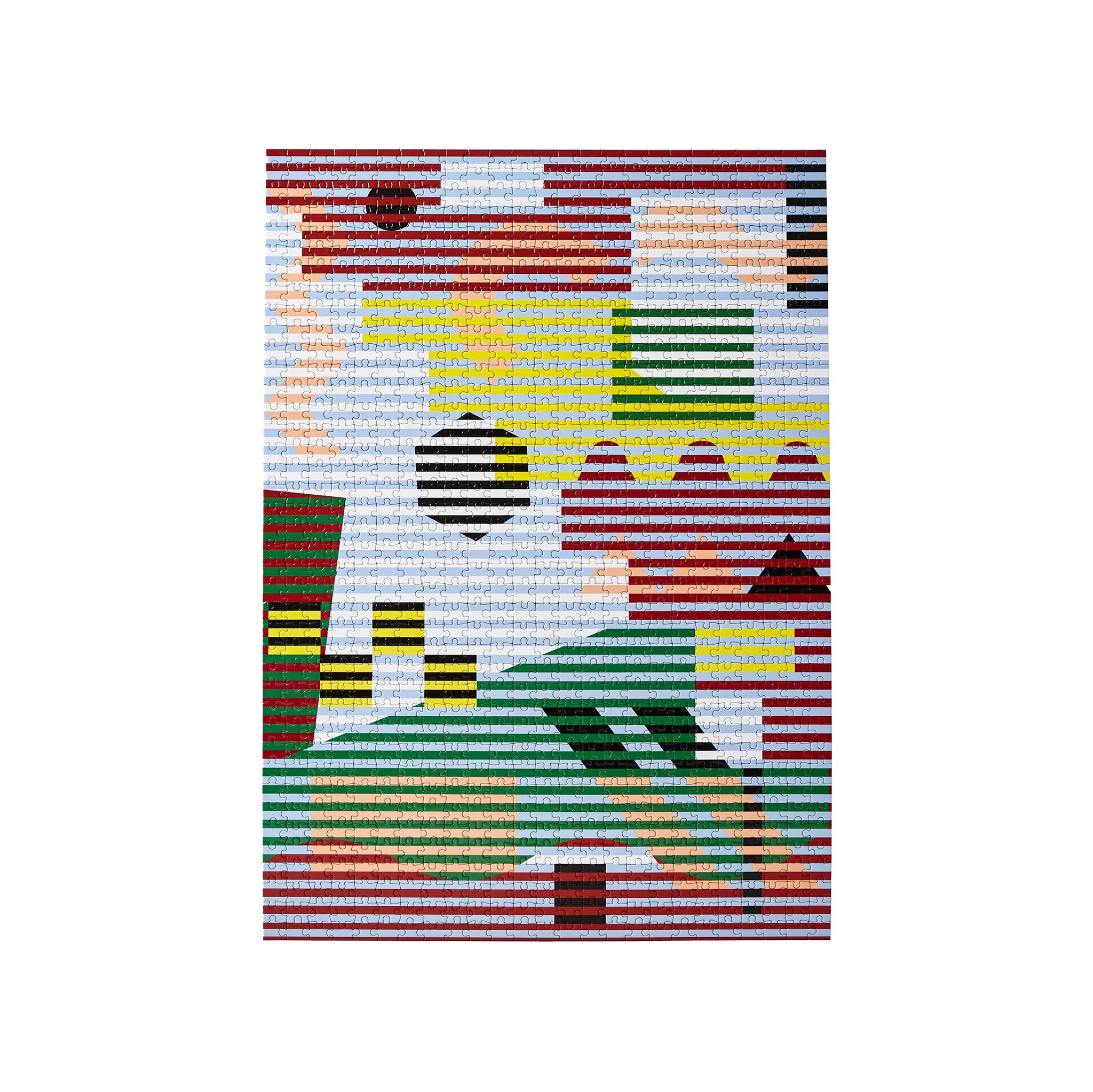 Areaware Pattern Puzzle - 1000 Piece by Dusen Dusen, 1000 pieces, bold stripes and geometric design in multicolor.