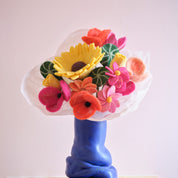 Handcrafted wool flower bouquets by Aveva Design that never wilt, shed, or need watering. Bundled forever blooms ready to gift or keep.
