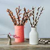 Wool felt Endless Flower stem by Aveva in Willow design, handmade in Nepal.