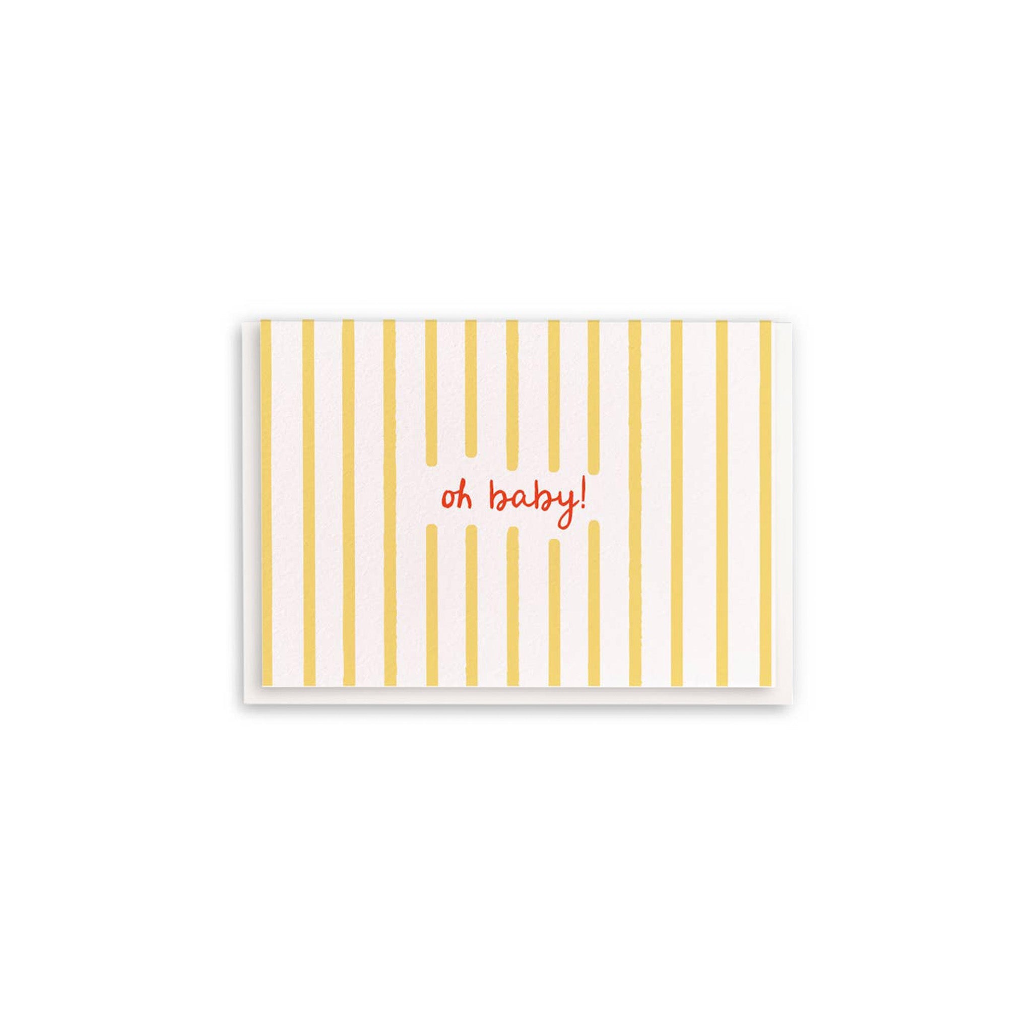 Baby Stripes Enclosure Card - Hei-Hey