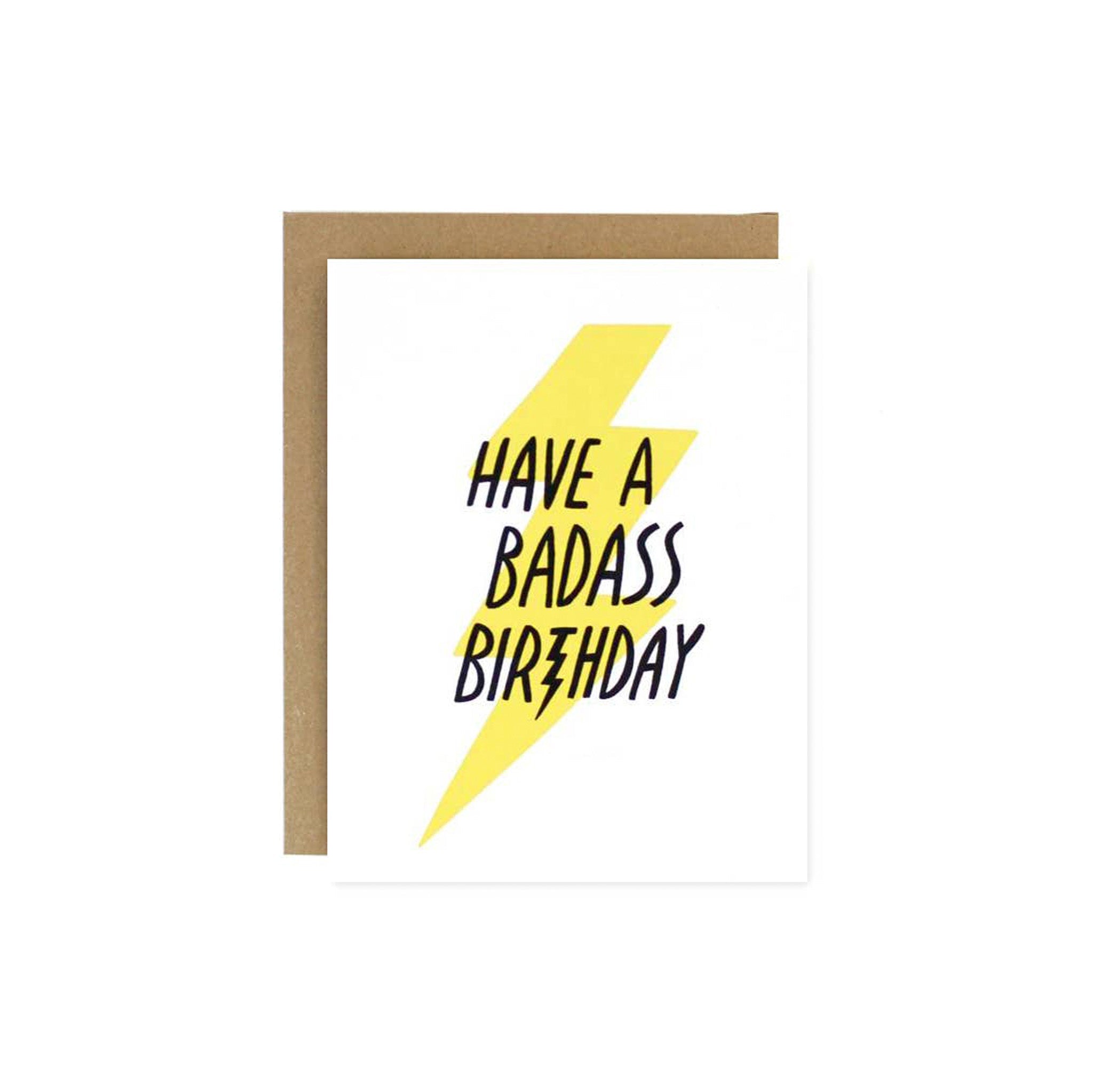 Badass Birthday Card - Hei-Hey