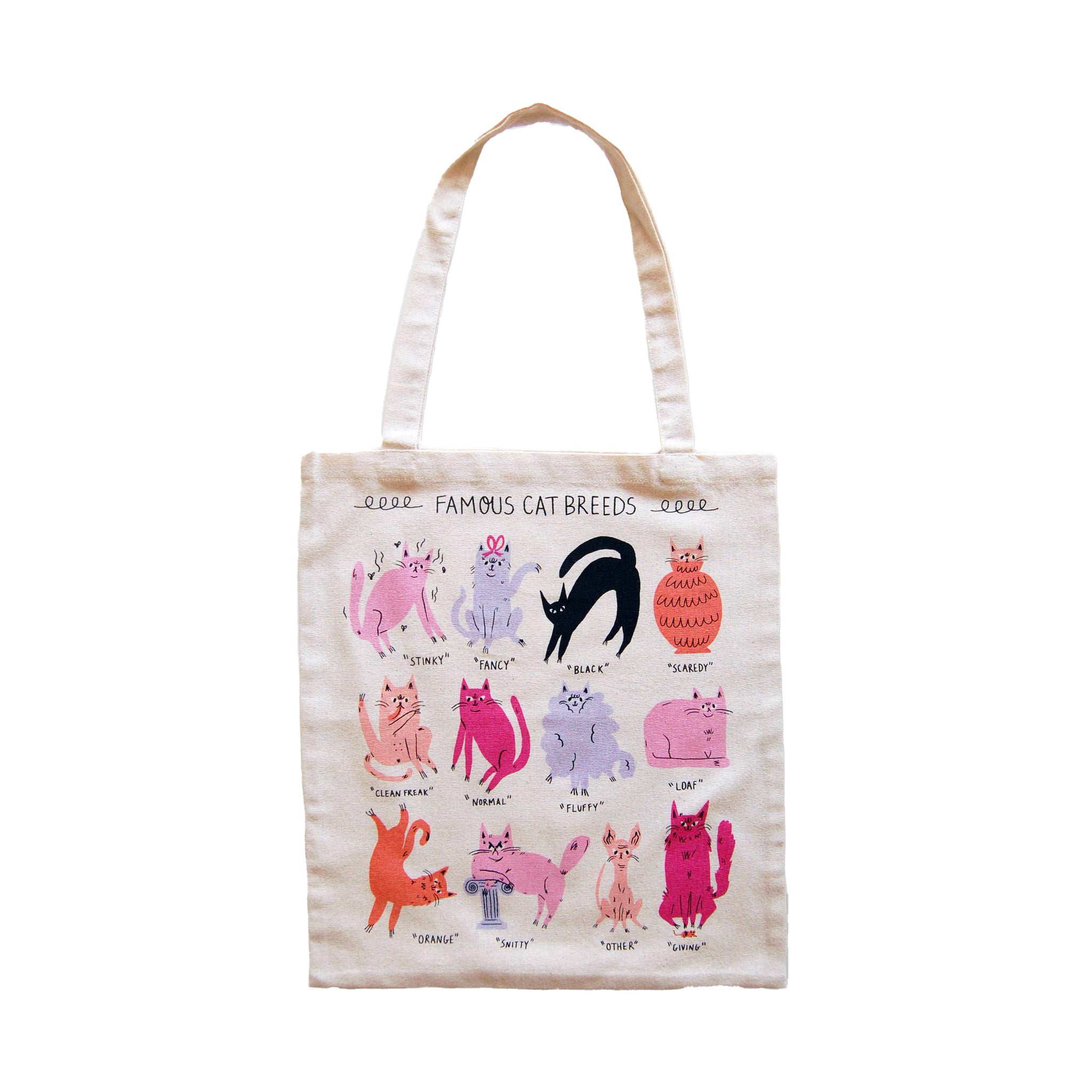 Famous Cat Breeds Tote Bag