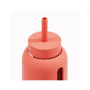 Bink Big Bottle Lounge Straw Cap with wide silicone straw and spill-resistant press-on lid. Dishwasher safe and compatible with the 36 oz Big Bottle.