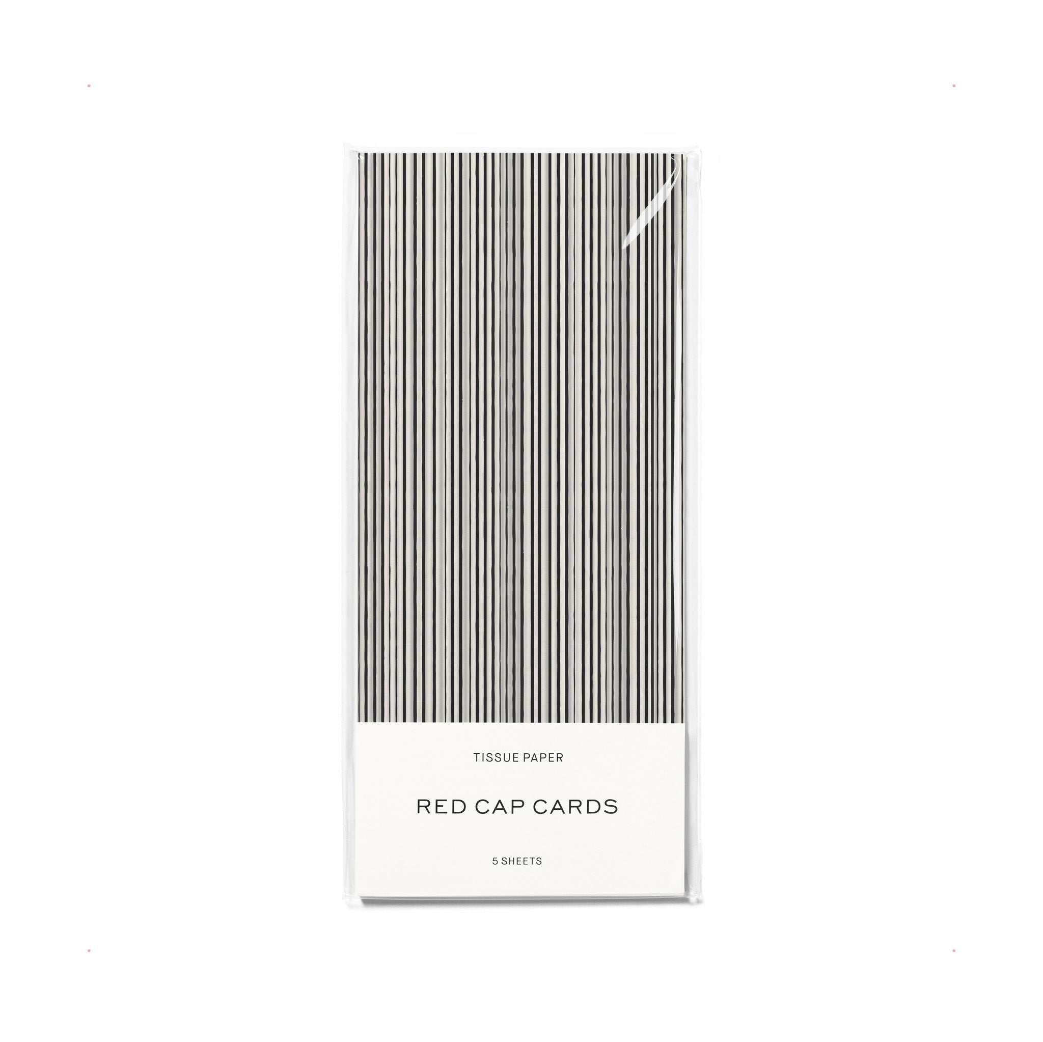 Black Stripe Tissue Paper - Hei-Hey