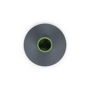 Tall Two-Tone Candleholder in Indigo & Olive by British Colour Standard. Handmade recyclable steel with protective base pad, fits Eco Dinner Candles or tapers, Midnight Grove design.