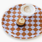 Checker Round Serving Tray - Hei-Hey