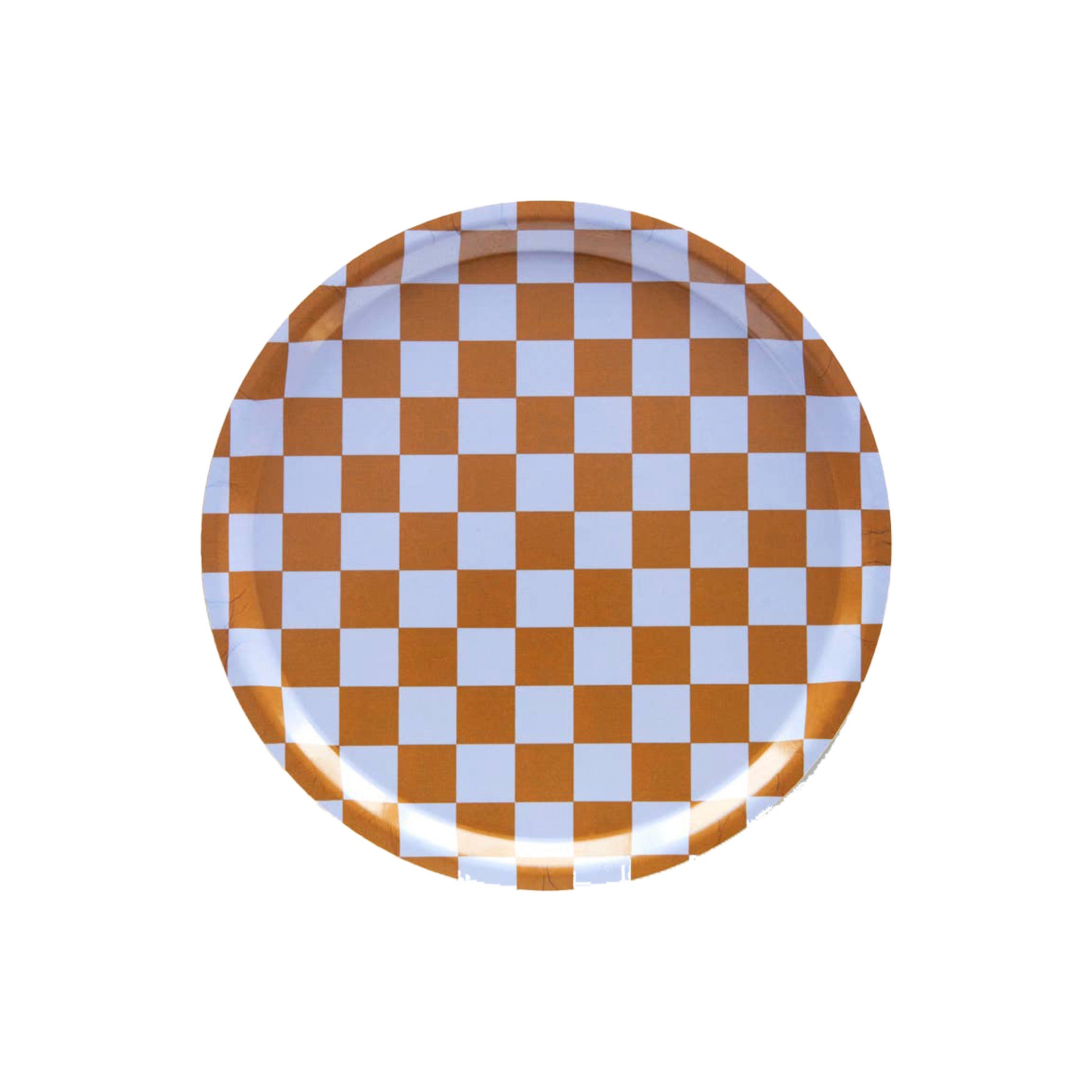 Checker Round Serving Tray - Hei-Hey