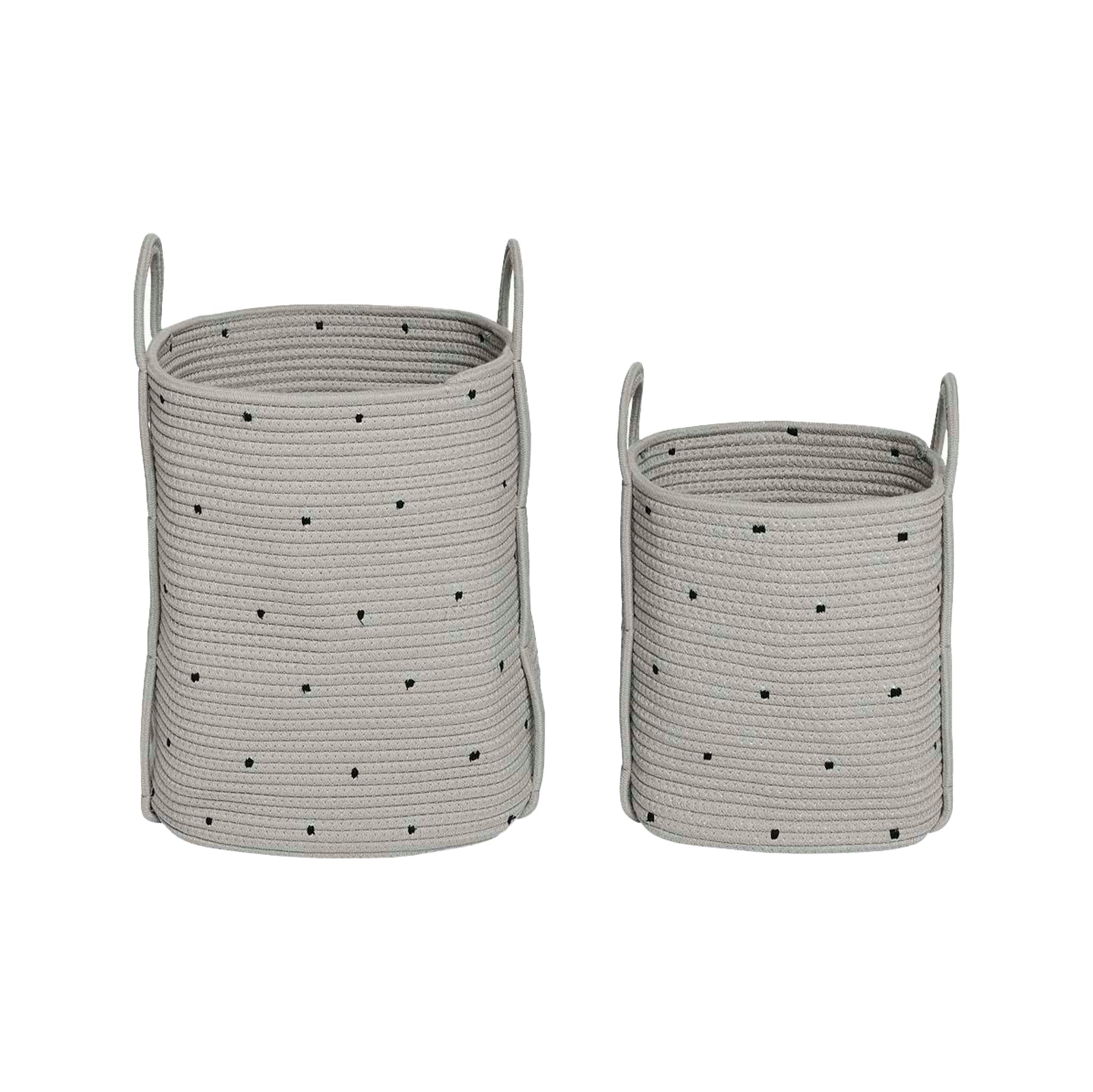 Dot Cotton Rope Basket Set - Hei-Hey