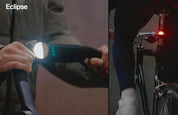 Stay visible with the Bookman Eclipse Safety Light—compact, rechargeable, and designed in Sweden. Featuring six light modes, runtimes up to 60 hours, and versatile mounting for running, cycling, hiking, or walking.