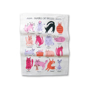 Famous Cat Breeds Tea Towel - Hei-Hey