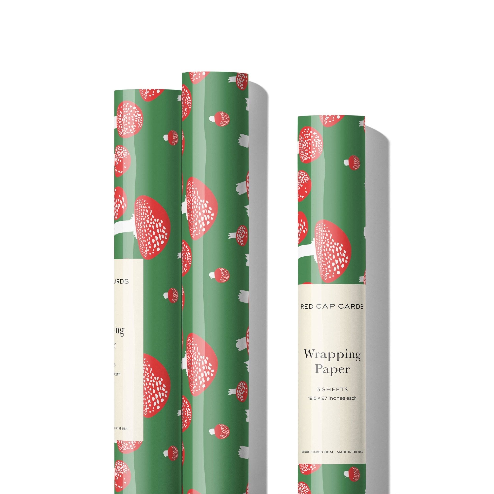 Festive Mushrooms Gift Wrap - Hei-Hey