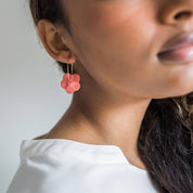 Flower Hoop Earrings - Hei-Hey