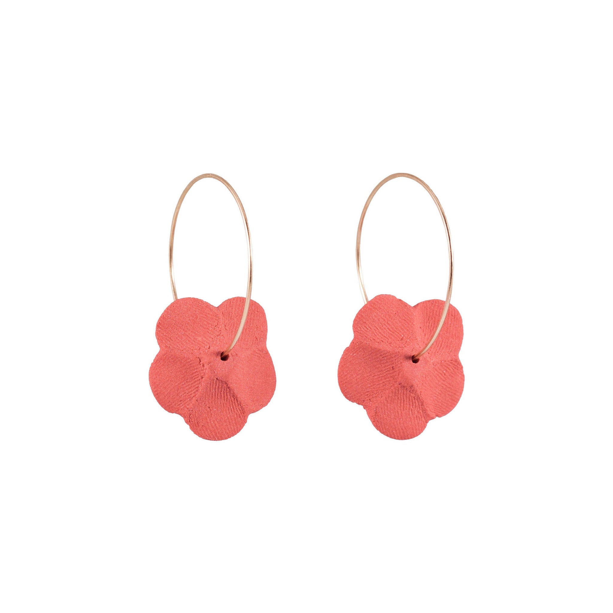 Flower Hoop Earrings - Hei-Hey