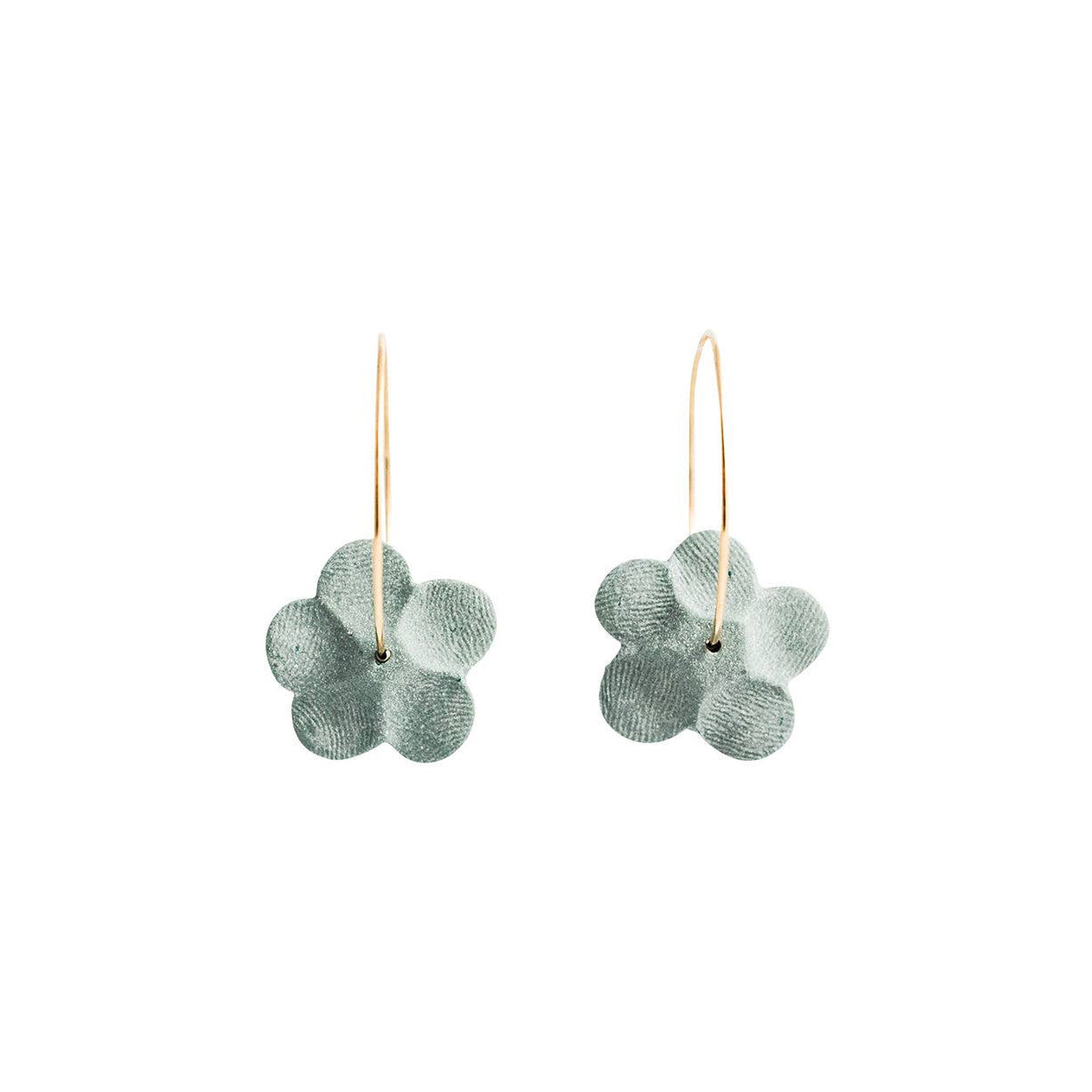 Flower Hoop Earrings - Hei-Hey