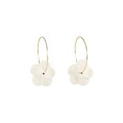 Flower Hoop Earrings - Hei-Hey