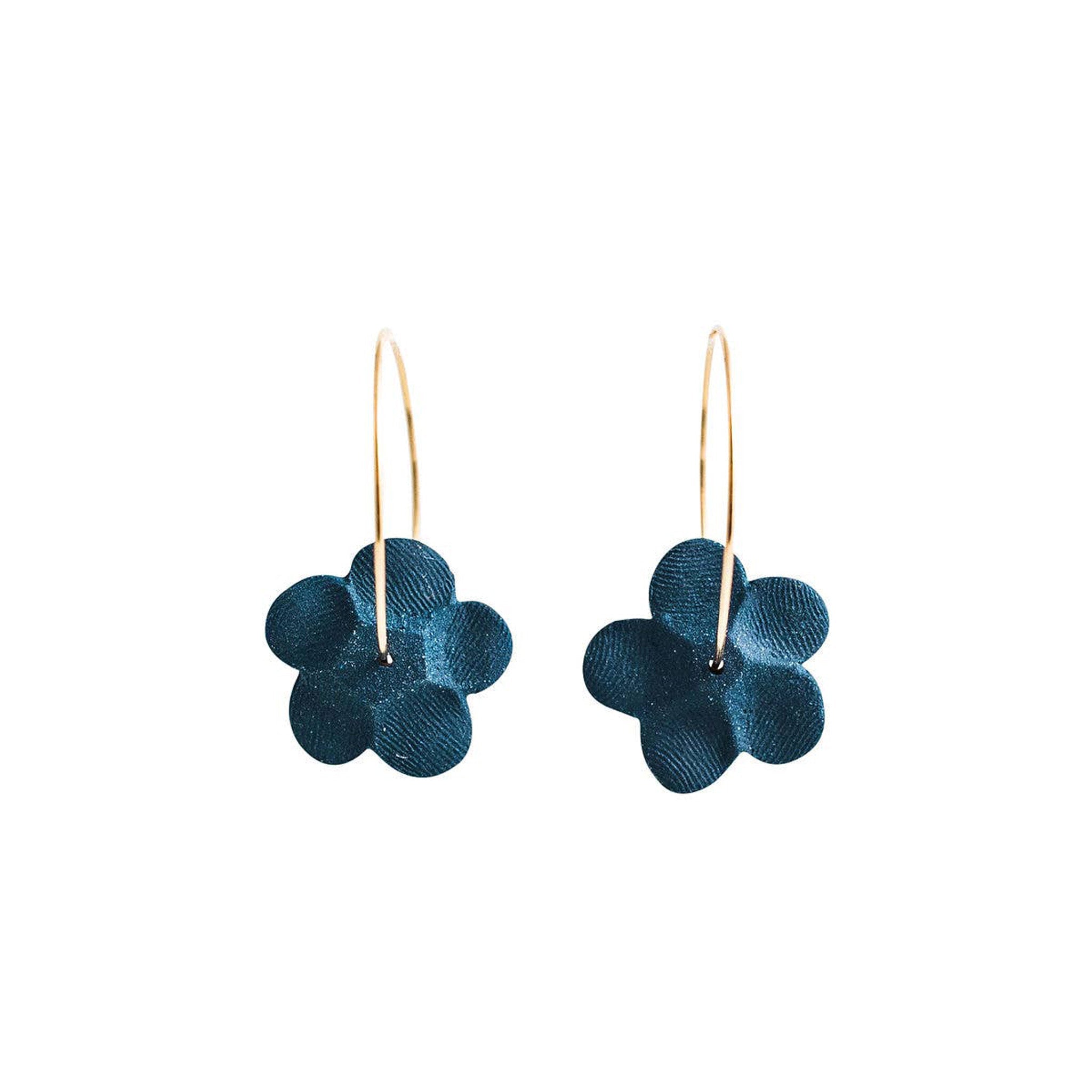 Flower Hoop Earrings - Hei-Hey