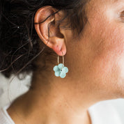 Flower Hoop Earrings - Hei-Hey