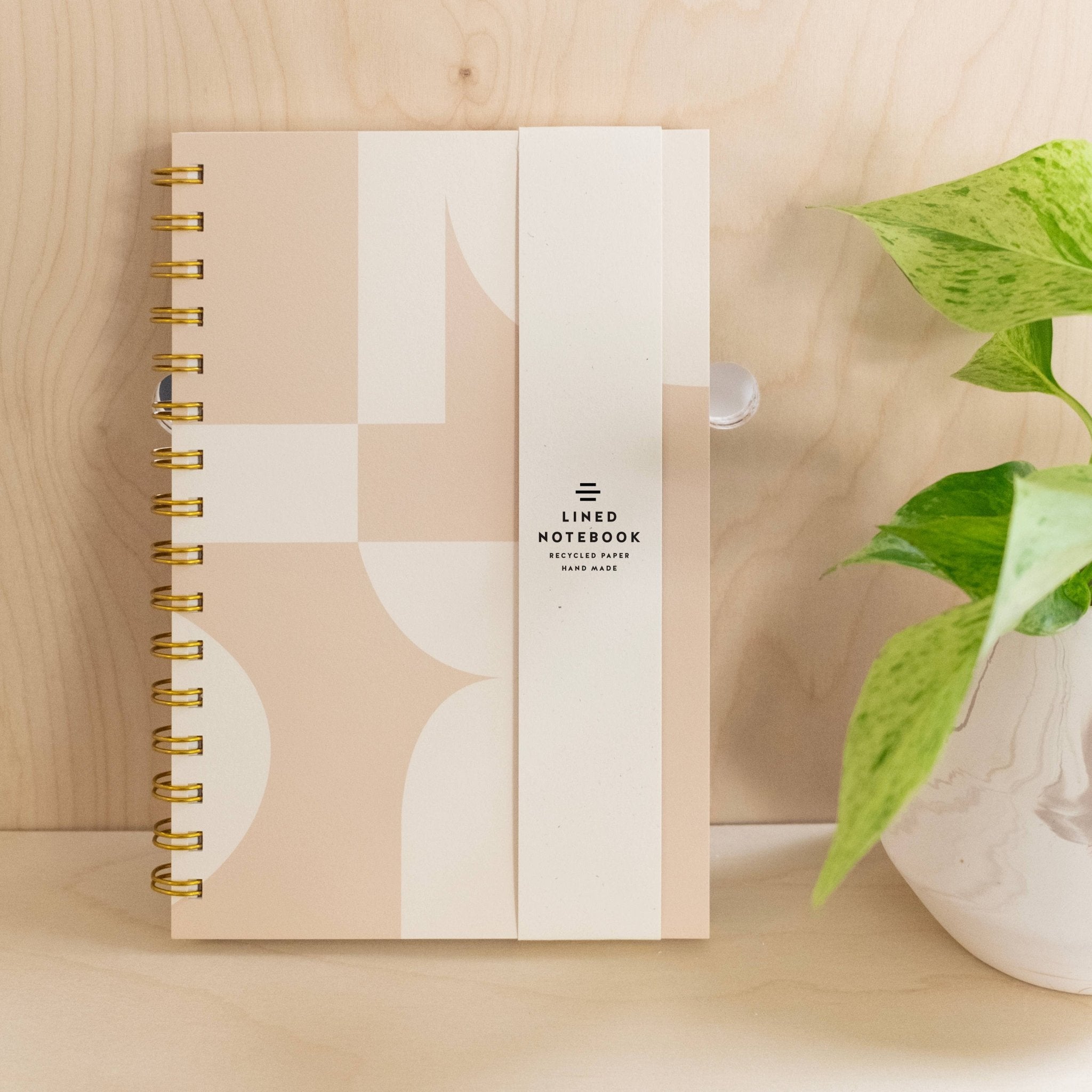 Form Geometry Lined Notebook - Hei-Hey