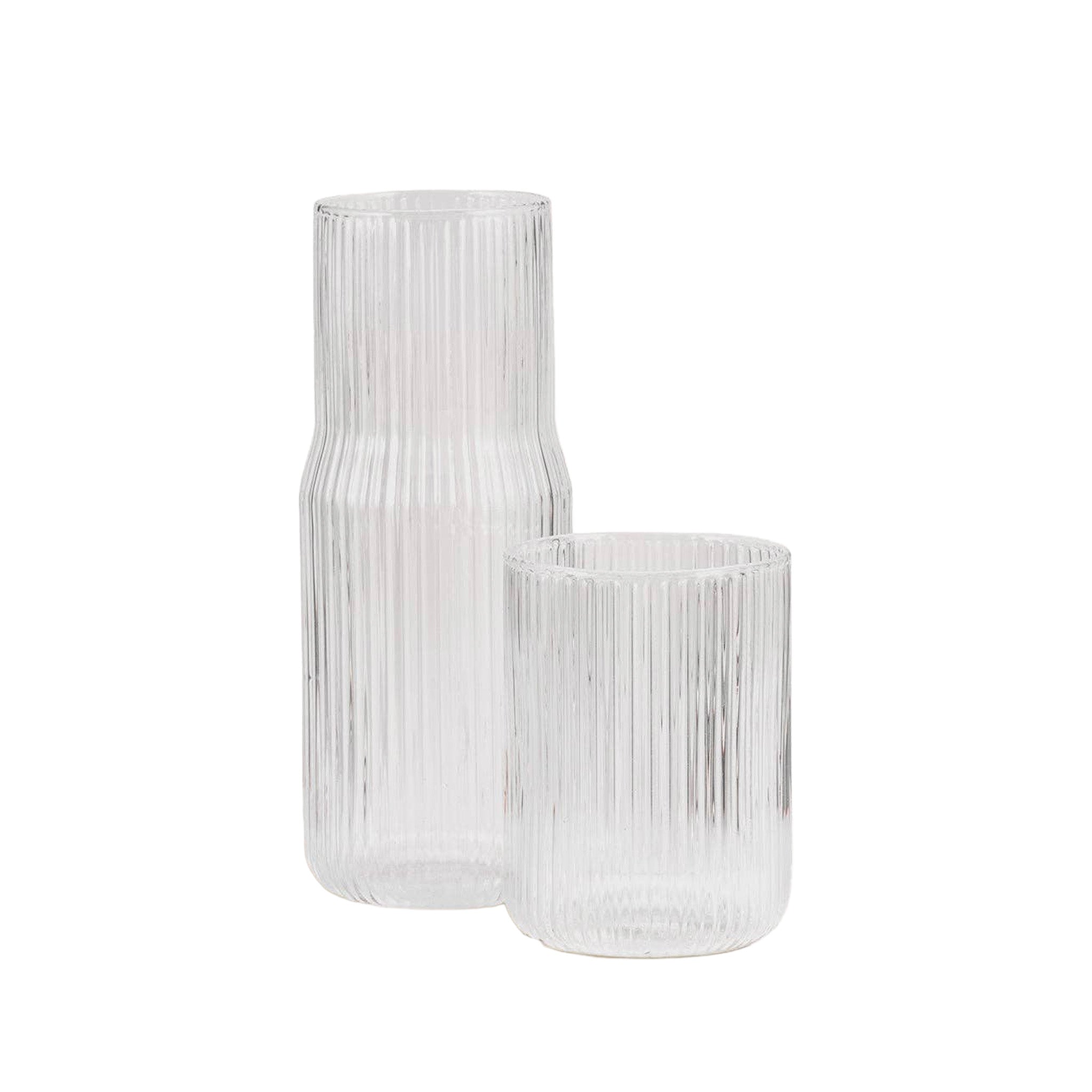 Ribbed Carafe & Tumbler Set