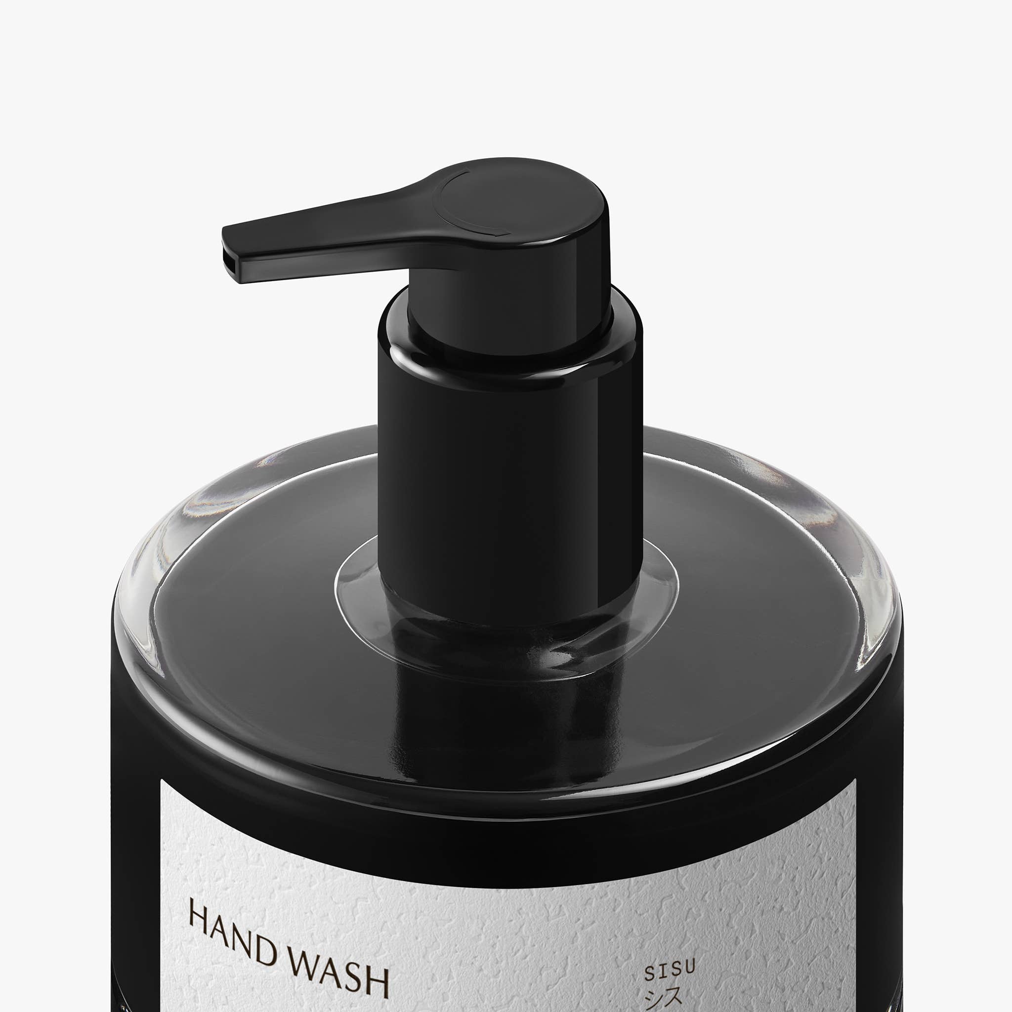 Sisu Hand Wash by Hetkinen, natural vegan Finnish hand wash in a reusable 200 ml glass pump bottle.