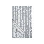 Lapuan Kankurit Koivu large linen towel designed by Marja Rautiainen with a birch tree pattern, woven in Finland from 100% washed linen.