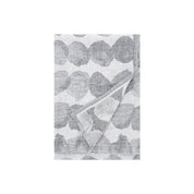 Lapuan Kankurit Sade extra-large linen towel designed by Aoi Yoshizawa with a soft rain-inspired striped pattern, woven in Finland from 100% washed linen.