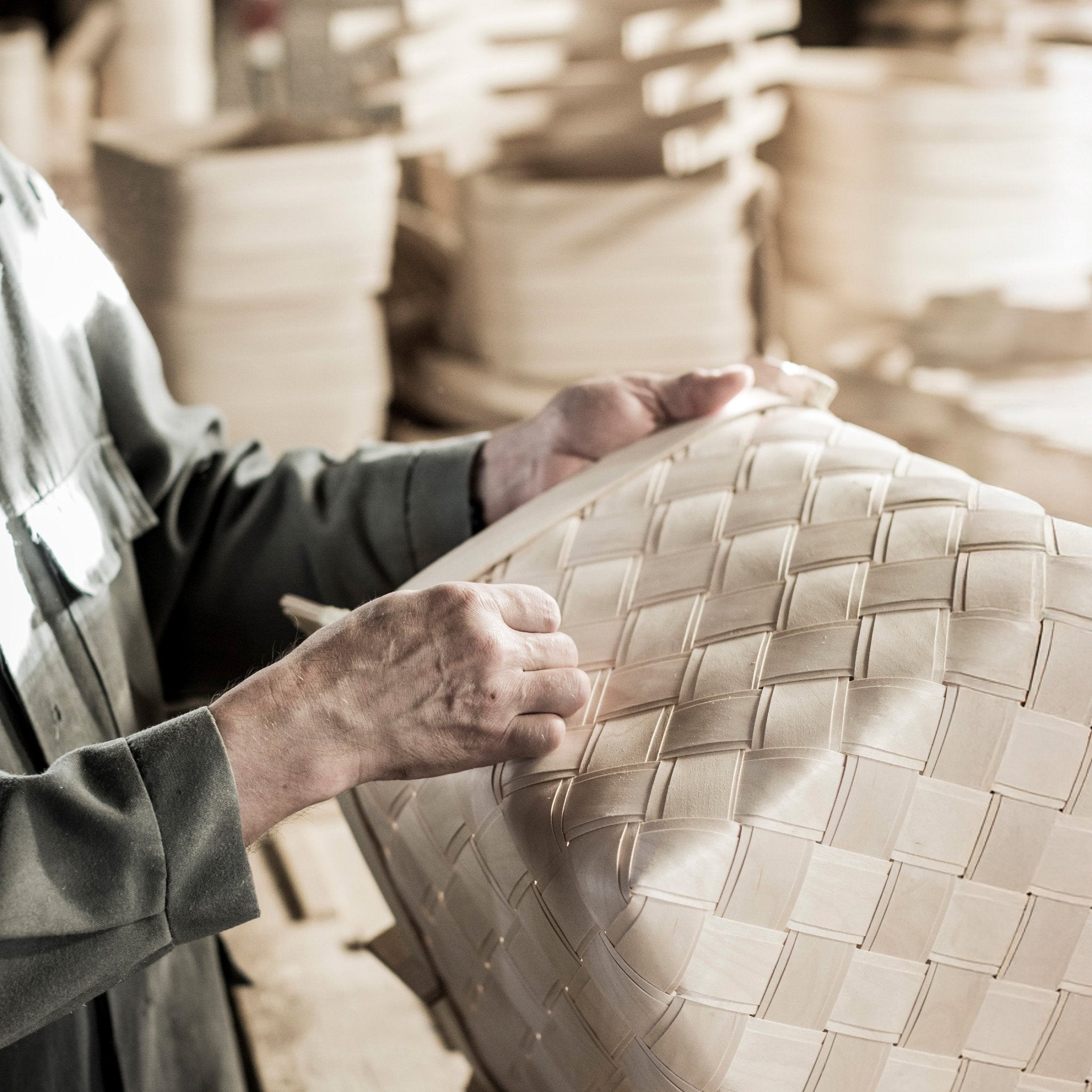 Lastu Round Birch Basket - Hei-Hey