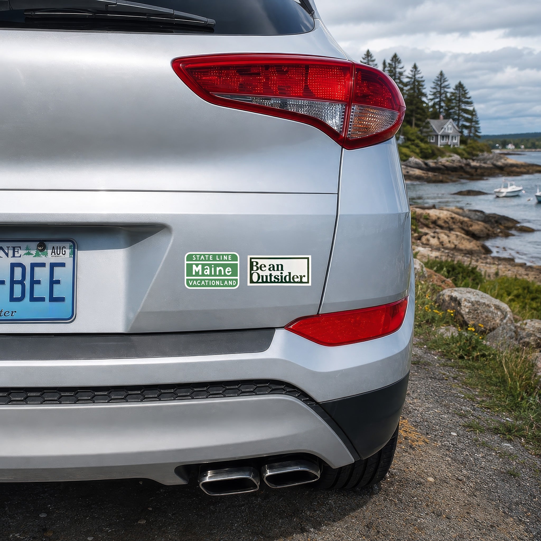 Maine Vacationland Sign Sticker