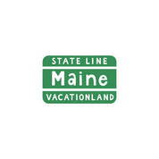 Maine Vacationland Sign Sticker