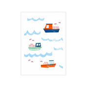 Lobster Boats Card - Hei-Hey