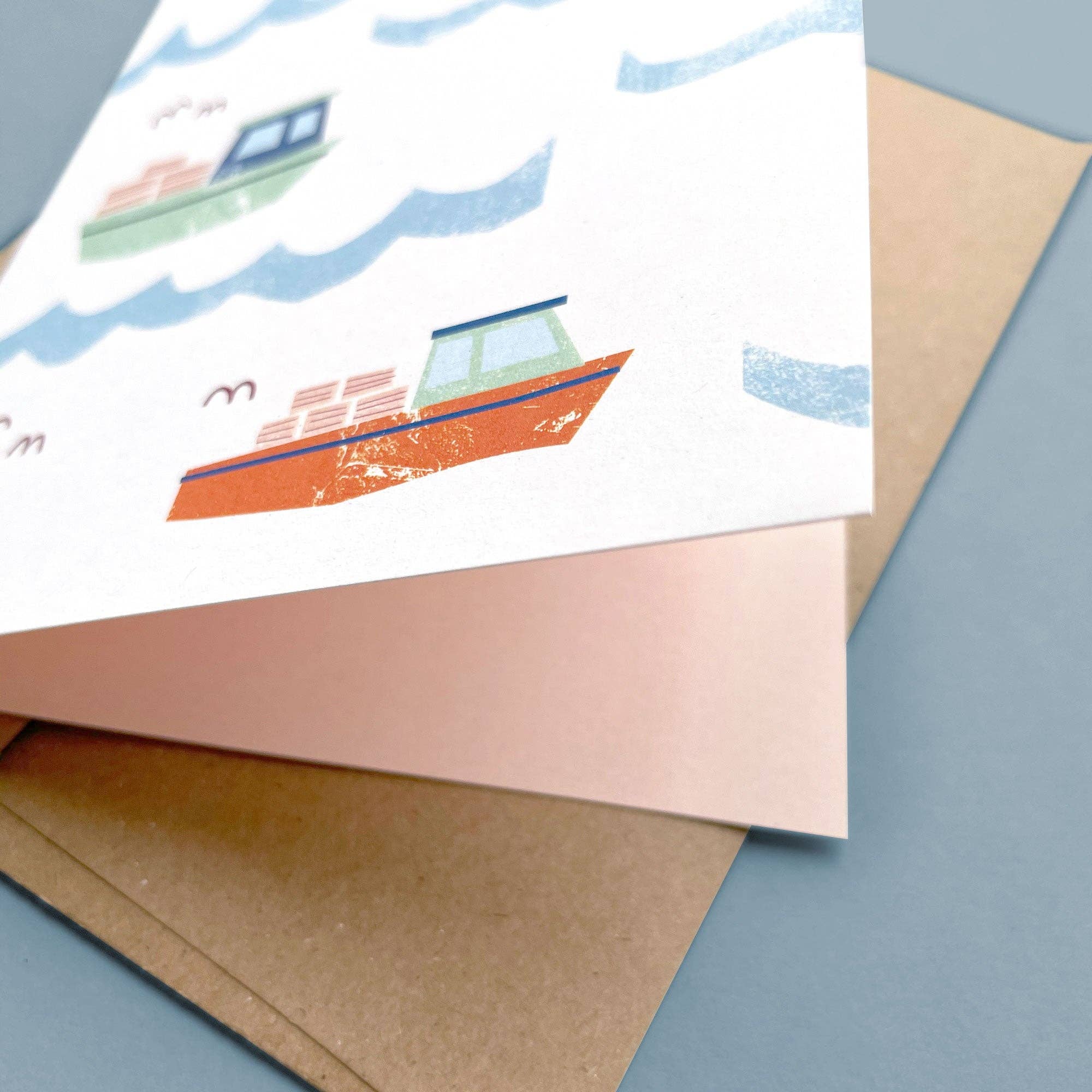 Lobster Boats Card - Hei-Hey