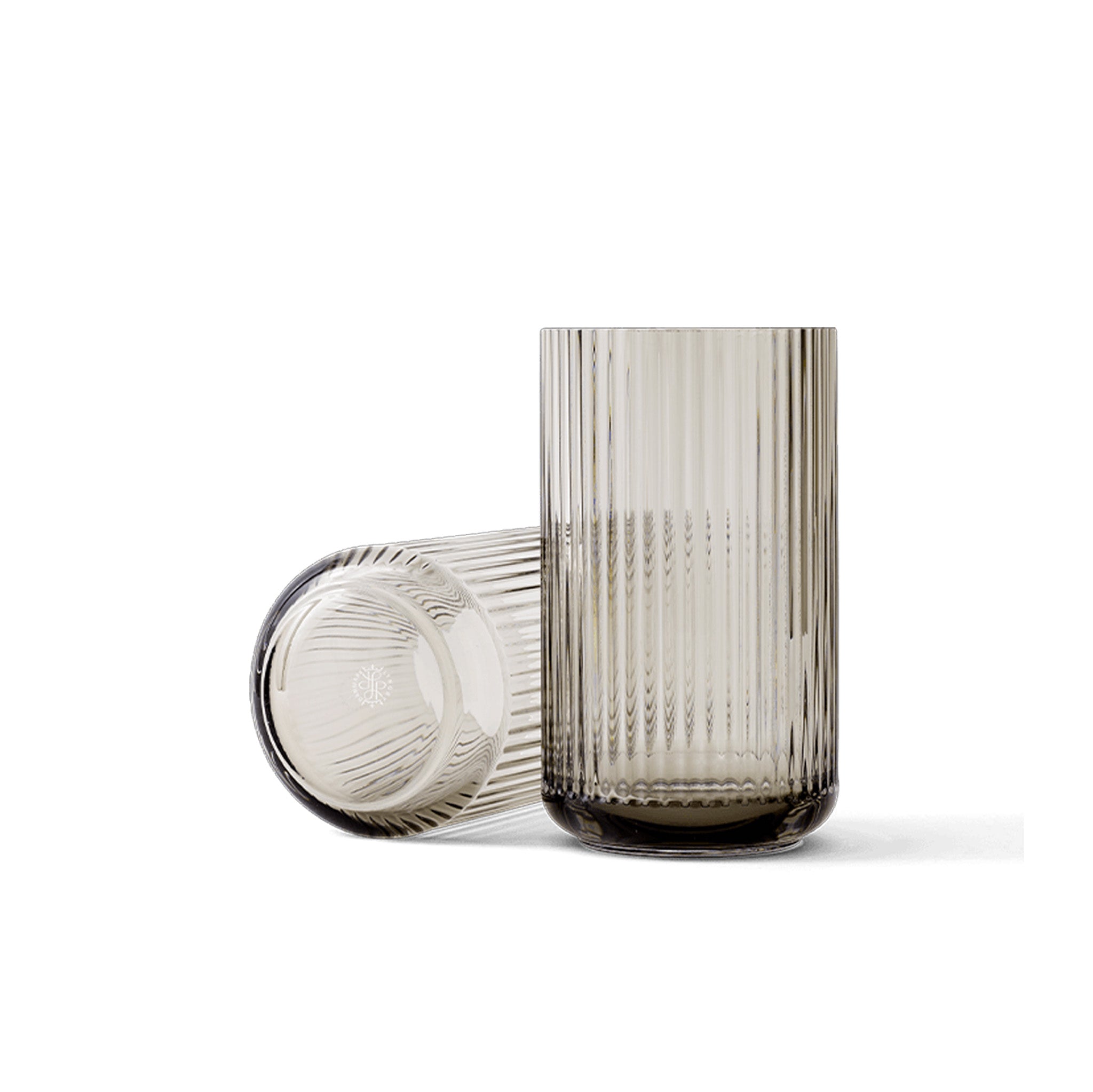 Grooved Glass Vase