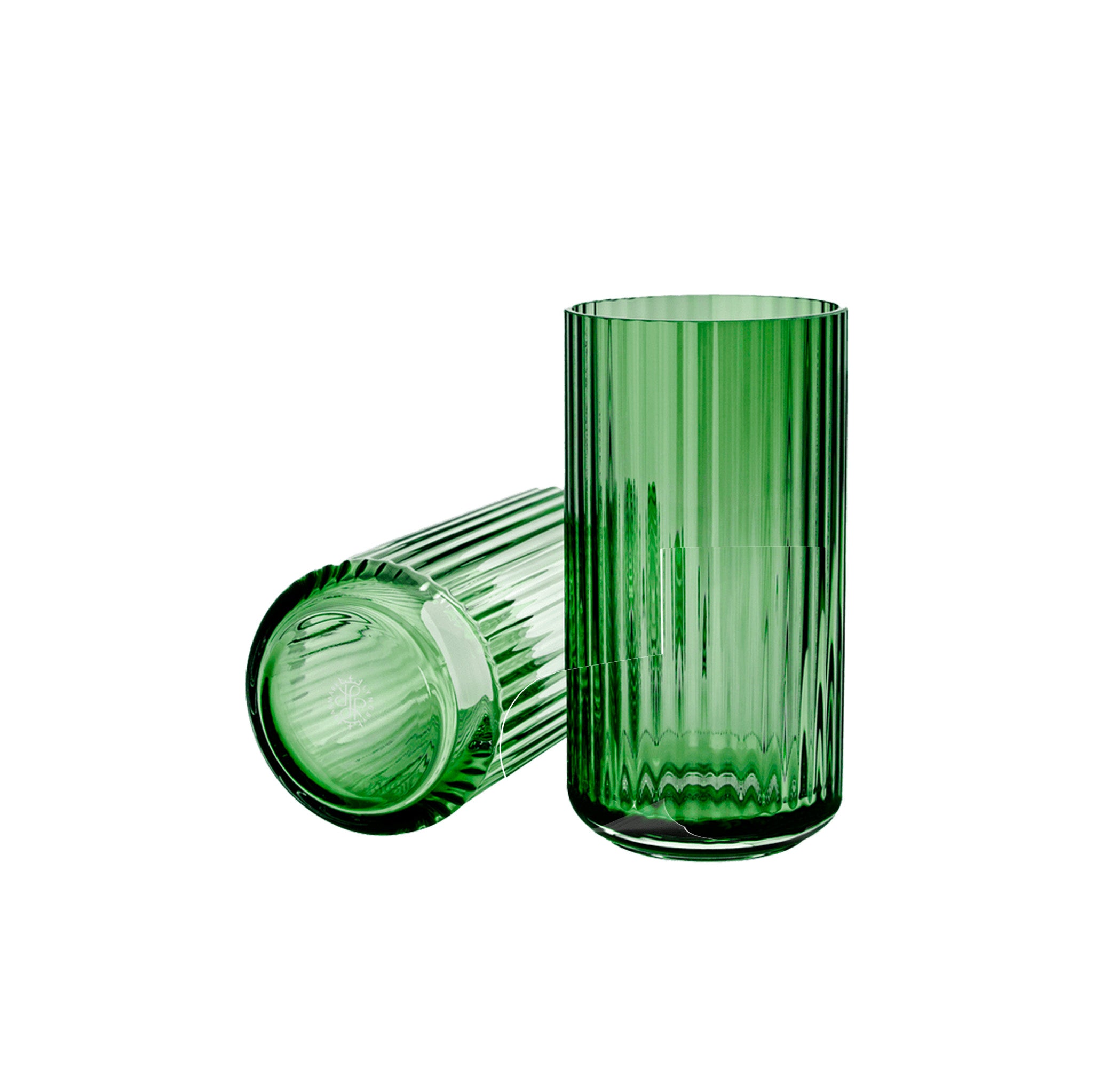 Grooved Glass Vase