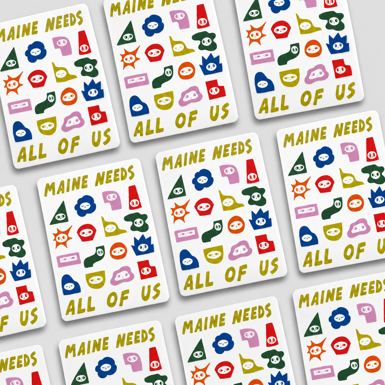 Maine Needs x Allison McKeen Sticker