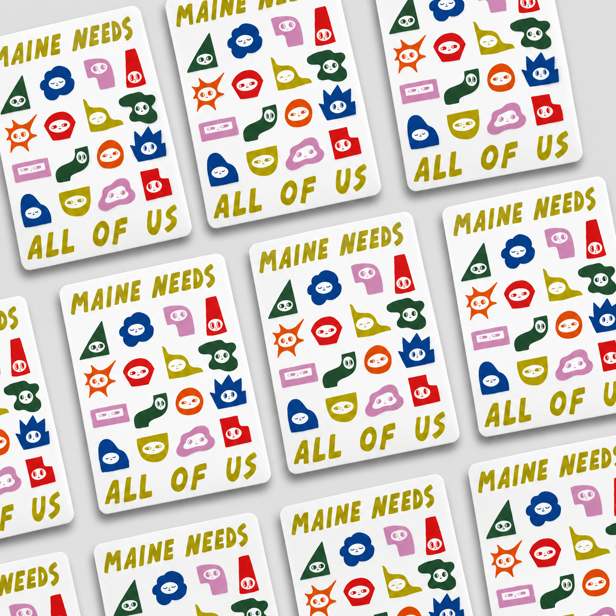 Maine Needs x Allison McKeen Sticker - Hei-Hey
