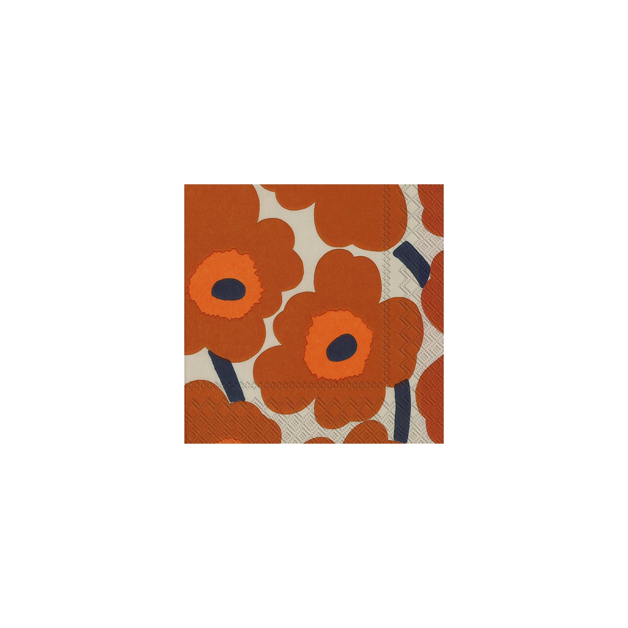 Unikko Paper Napkin Set in Terracotta
