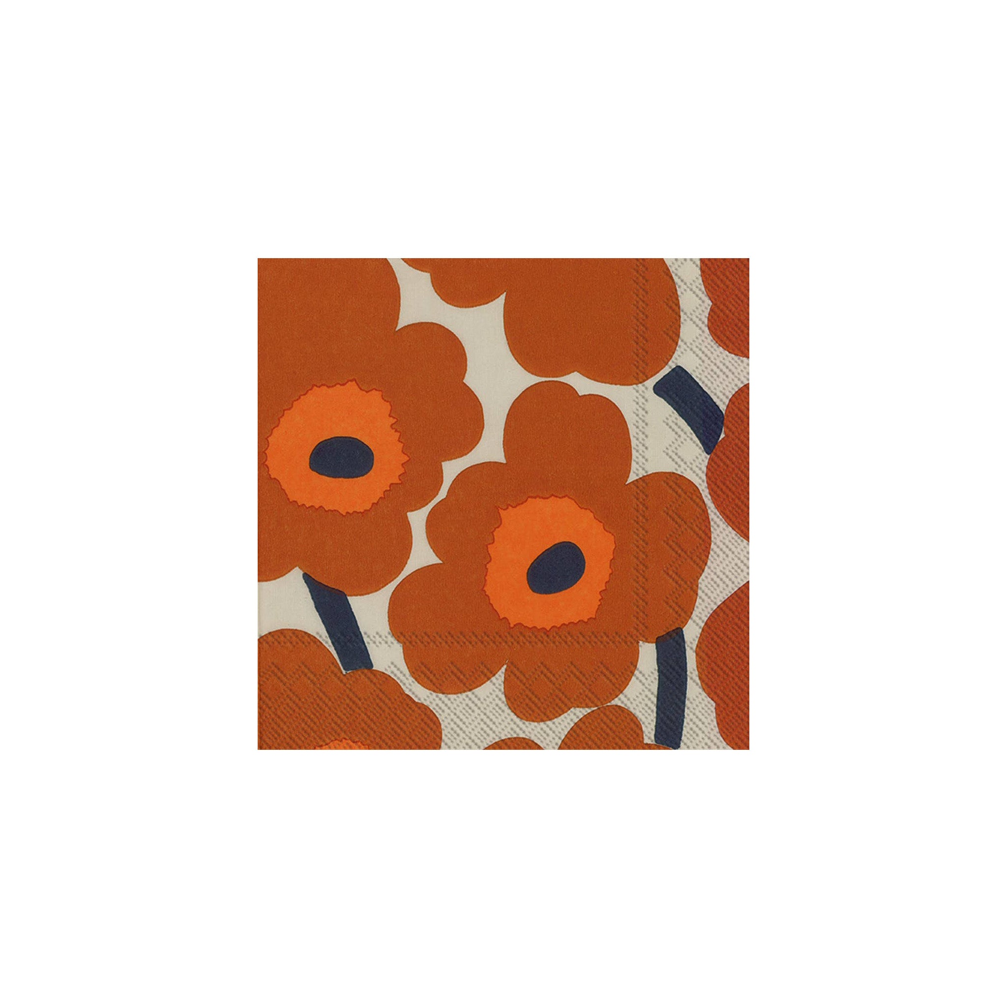 Unikko Paper Napkin Set in Terracotta