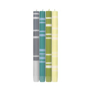 Mixed Striped Eco Dinner Candle Set - Hei-Hey
