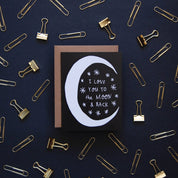 Moon and Back Card - Hei-Hey