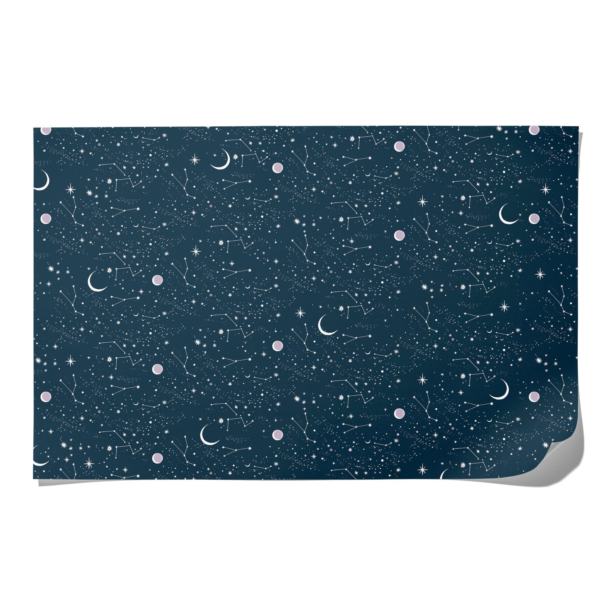 Moon and Stars Gift Wrap - Hei-Hey