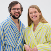 Narrow Stripe Unisex Bathrobe - Hei-Hey