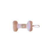 OYOY Ashi Dog Toy Small in Lavender / Amber stripes, Scandinavian recycled polyester eco-friendly dog toy with loop handle